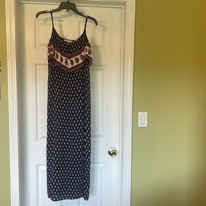 American Eagle Outfitters - Boho, Hippie Maxi Dress - Spaghetti Straps - M